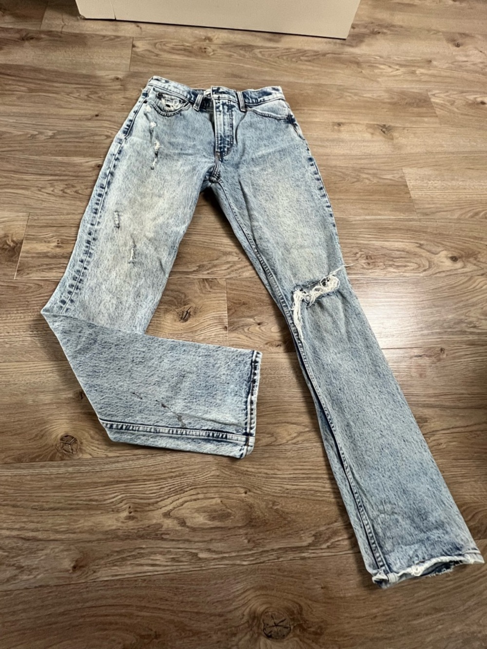 Abercrombie & Fitch Light Blue High-Rise 90's Skinny Jeans